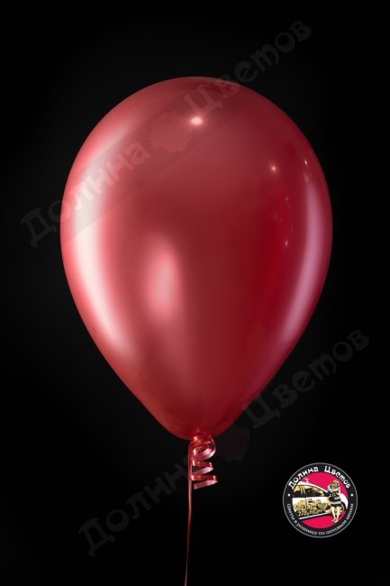 Шар зеркальный блеск красный.