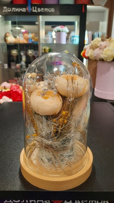 Колба с мыльной розой (18 см)