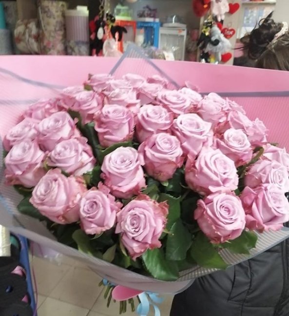 Роза Маритим. Букет из 35 роз. Высота 60 см