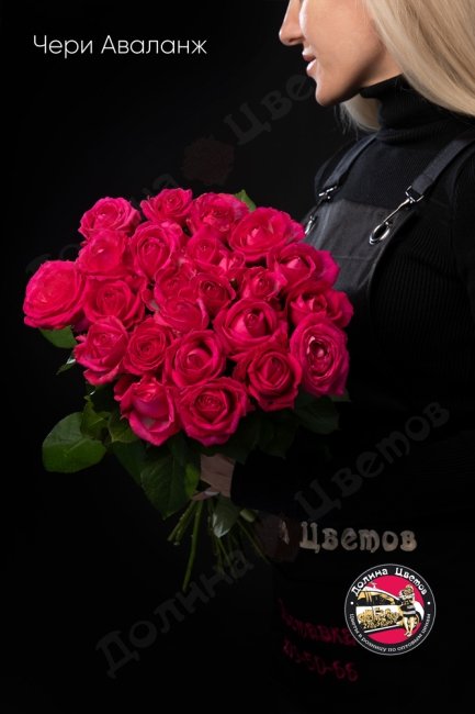 Букет из Розы Чери Аваланж  (высота  60см)
