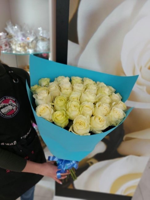 Роза Ивана. Букет из 35 роз. Высота 50 см