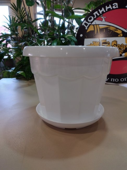 Горшок «Эрика» 1,8 л, белый